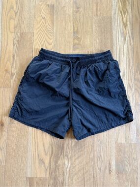 Abercrombie & Fitch Classic Black Nylon Shorts for Men
